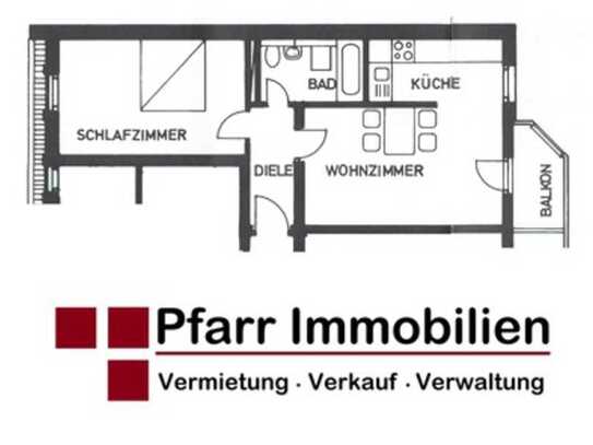 Dresden - Friedrichstadt - Attraktive 2-Raum-Wohnung mit Laminat und Balkon!