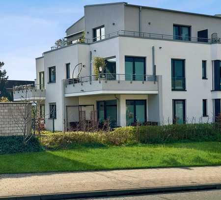 „Sankt Augustin-Niederpleis: Barrierefreie 3-Zi.-Wohnung mit Balkon, EBK, Klima & TG-Stellplatz“