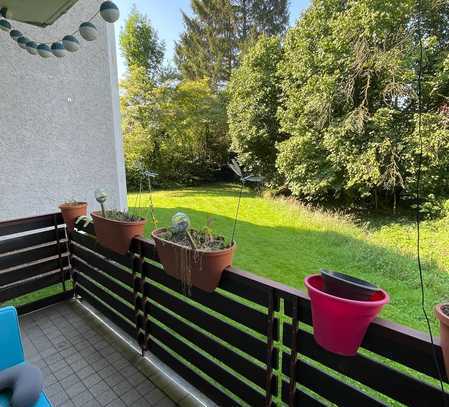 3-Zimmer-Erdgeschosswohnung mit Balkon zum Garten