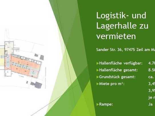 Zu vermieten in Zeil: Logistikfläche, Garage, Räume, Hallenfläche, Außenfläche, Lagerfläche