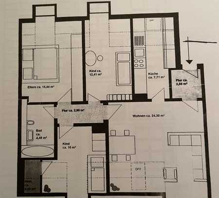 Geschmackvolle 4-Zimmer-Dachgeschosswohnung mit gehobener Innenausstattung mit EBK in Rosenheim