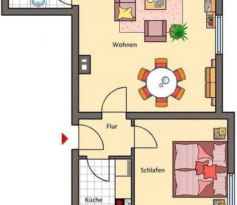 EHelle Souterrain-Wohnung mit EBK und Gartenmitbenutzung in Ettlingenweier-Eisenstock