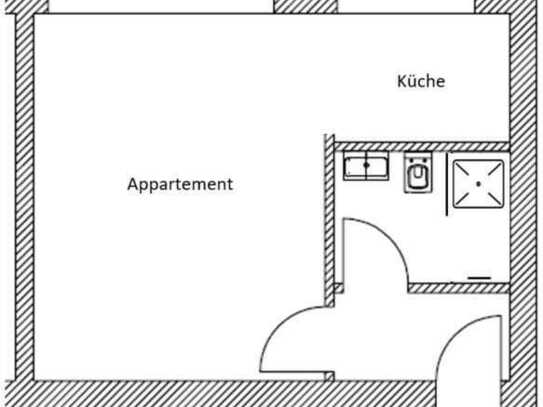 Stilvolle 1-Zimmer-Wohnung in Düsseldorf Flingern-Nord