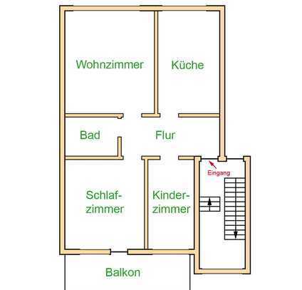 Top saniert - Weeze - 2. Etage 72 m² - gr. Balkon - Niederrhein - Geldern - Goch - Sonsbeck