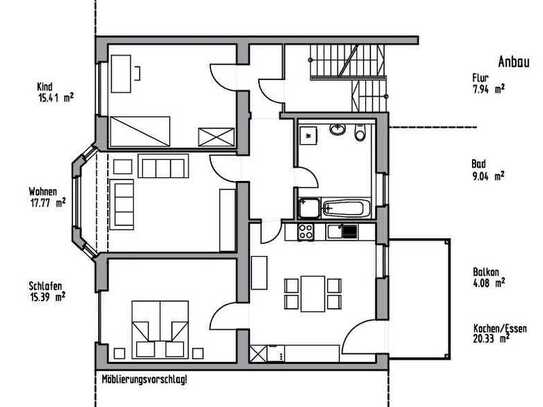 Freundliche 3-Zimmer-Wohnung mit Balkon in Mönchengladbach