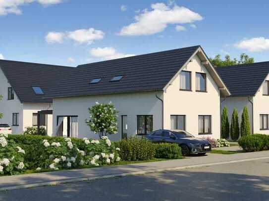 Neubau freistehendes Einfamilienhaus 120 m2 Wohnfläche mit Garten in Lampertheim zu vermieten.