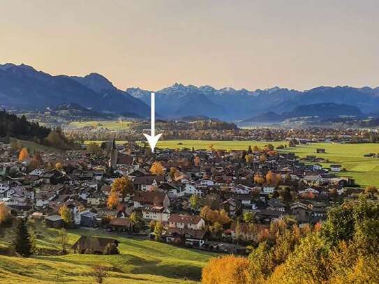 Exklusive 2-Raum-Wohnung in Burgberg im Allgäu, sehr sonnig, sehr ruhig, Bergblick rundum, Keller