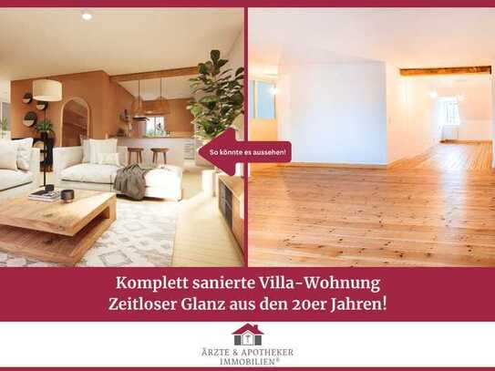 Komplett sanierte Villa-Wohnung: Zeitloser Glanz aus den 20er Jahren!