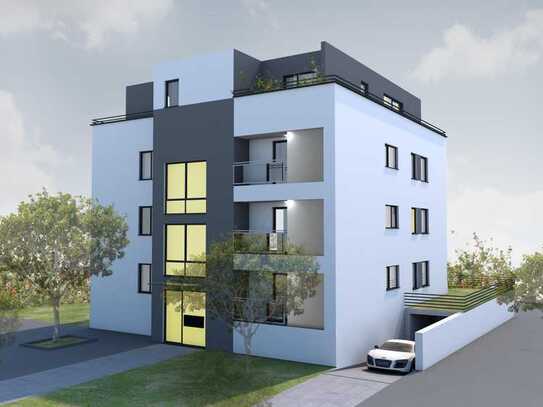 Stadtvilla mit EBK voll klimatisiert: exklusives Penthouse in der Gartenstadt mit TG u. Stellplatz