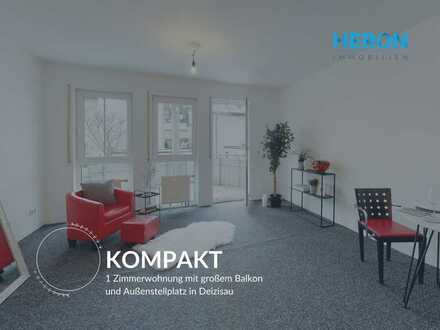 KOMPAKT - mit großem Balkon und optionalem Außenstenstellplatz