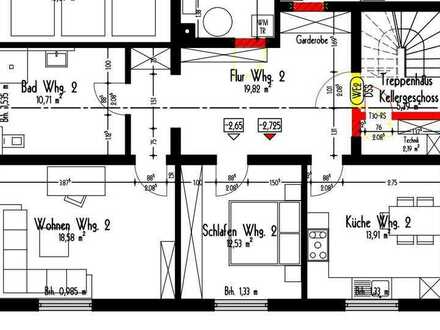 Erstbezug nach Sanierung mit Einbauküche: attraktive 2-Zimmer-Wohnung in Maitzborn