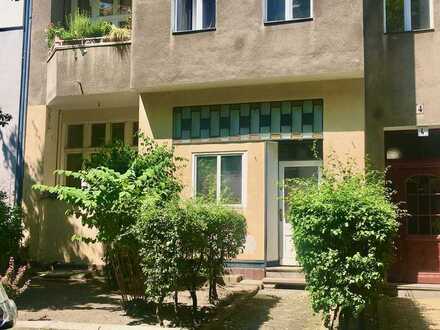 BÜRO/PRAXIS==STEGLITZ/FRIEDENAU==HACKERSTR.==TEIL-MOD. ALTBAU==4 RÄUME==EG==BALKON==BÜRO/PRAXIS