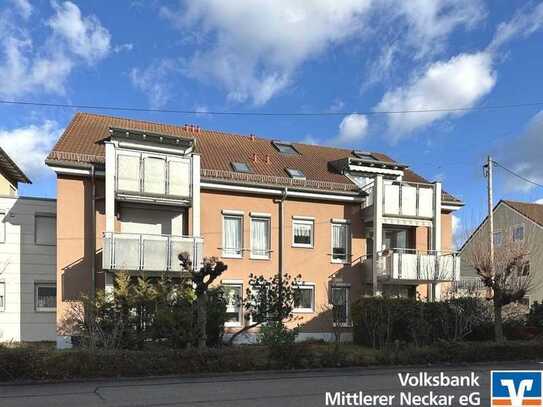 Lichtdurchflutete 3-Zi.-Whg. mit TG-Stellplatz, Dachterrasse und Bühne in Wendlingen