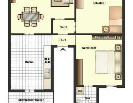 Erstbezug nach Sanierung mit Balkon: ansprechende 3-Zimmer-Wohnung in Neuwied/Engers