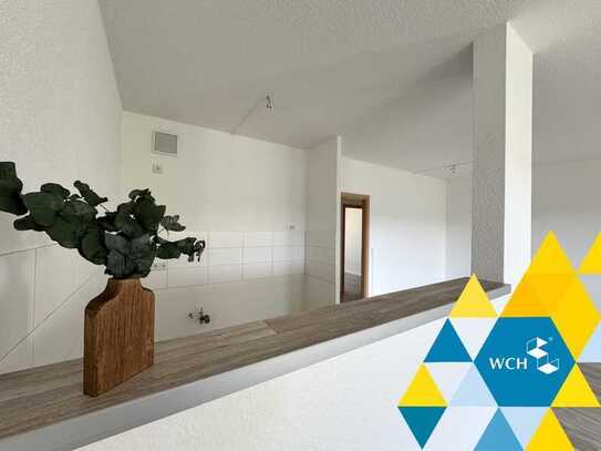 Modern geschnittene 3-Raum-Wohnung mit Badewanne