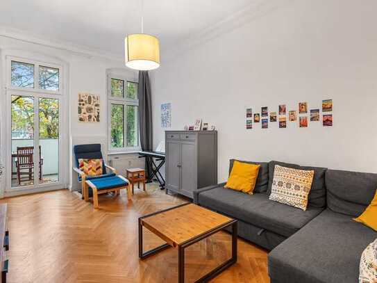 Wunderschöne 3-Zimmer-Altbauwohnung mit Südbalkon & Aufzug im Gleimviertel - FREI zum 01.02.2025