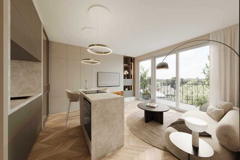 Stilvolles Luxus-Apartment mit 1,5 Zimmern, Balkon und smartem Raumkonzept