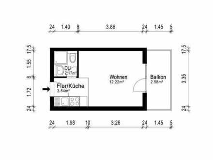 Geschmackvolle 1-Raum-Wohnung mit Balkon und EBK in Denzlingen