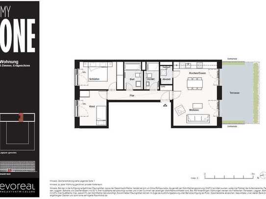 Modern möblierter KfW40-Neubau mit High-End Ausstattung: 3 Zimmer mit sonniger Terrasse im grünen