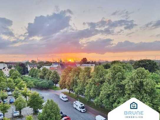 BRUNE IMMOBILIEN - Bremerhaven-Lehe: Dachterrasse Ausblick - ATEMBERAUBEND