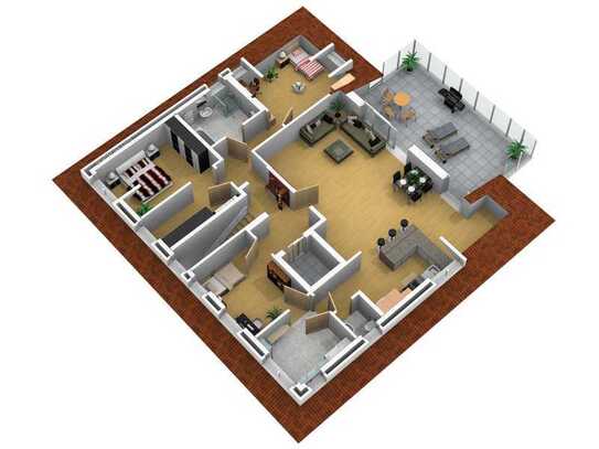 Exklusive Wohnung, Barrierefrei, behind gerecht mit Terrasse