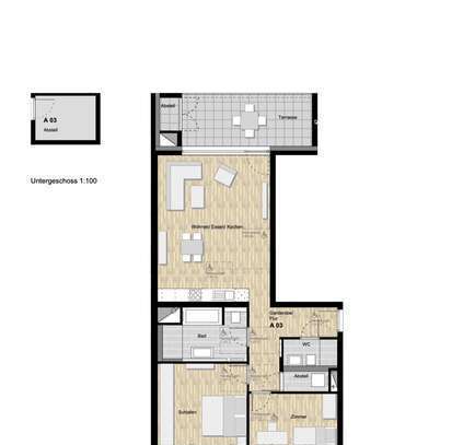 3-Zimmer Neubauwohnung mit Balkon