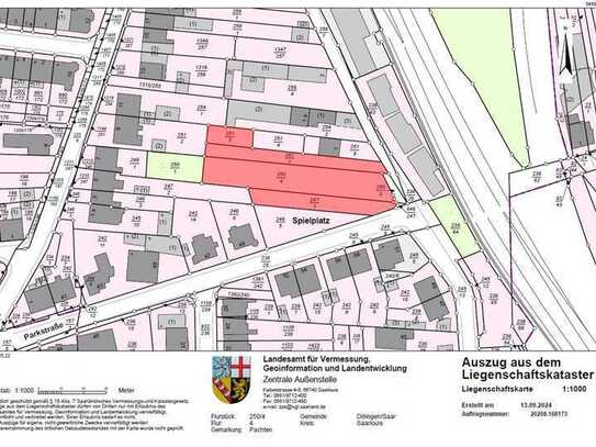 Großes Baugrundstück in Dillingen-Pachten