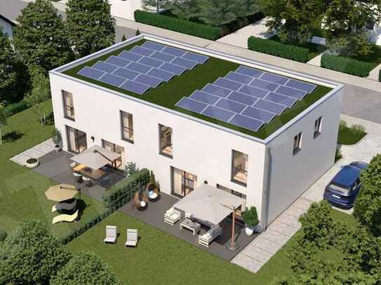 Bauen im Schützenredder in Schleswig - mit Dachbegrünung und PV-Anlage