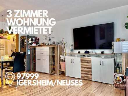 Vermietete 3 Zi. ETW mit EBK Stellplatz und Terrasse