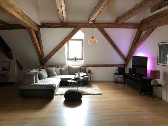 Kernsanierte 3 Zimmer Wohnung im Schloss Mering, ideal für Home Office, hochwertige Einbauküche