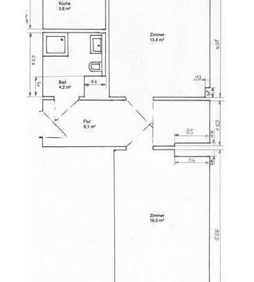 Stilvolle 2-Zimmer-Wohnung im Hinterhaus