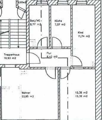 Erstbezug nach Renovierung: 3-Zimmer-Wohnung mit Balkon und Einbauküche