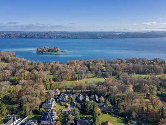 Villengrundstück mit See- und Bergblick