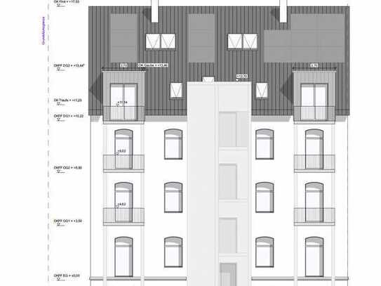 Penthouse I KfW 40 EE kernsaniertes I Stellplatz I Aufzug