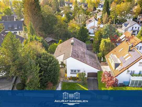 Einfamilienhaus auf großem Grundstück (1118m²) in zentraler Lage von Gröbenzell