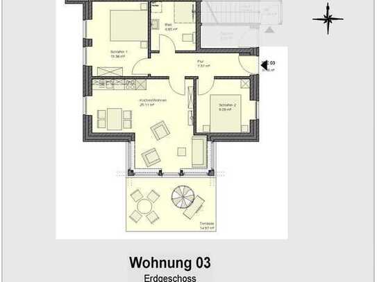 LANGEOOG: Exklusive Neubau - Ferienwohnung 03 in bevorzugter Lage