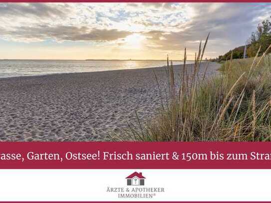 Terrasse, Garten, Ostsee! Frisch saniert & 150m bis zum Strand!