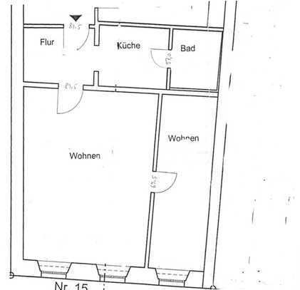 Renovierte helle 2-Zimmer-Wohnung in Stolpen Innenstadt