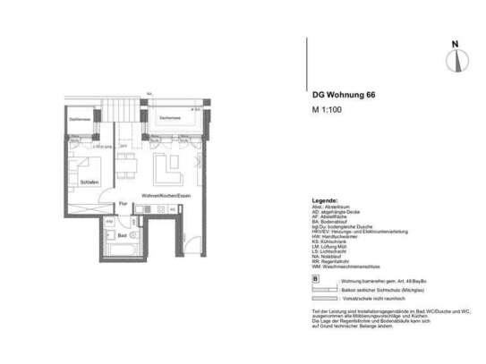 Stilvolle 2-Zi-penthouseähnliche-DG-Wohnung mit geh. Ausstattung, zwei Terrassen und EBK. ERSTBEZUG!