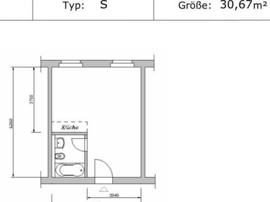 Exklusive 1-Raum-Wohnung in Aschaffenburg