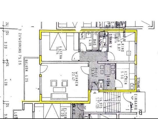 Modernisierte Wohnung mit drei Zimmern und Balkon in Immenstaad