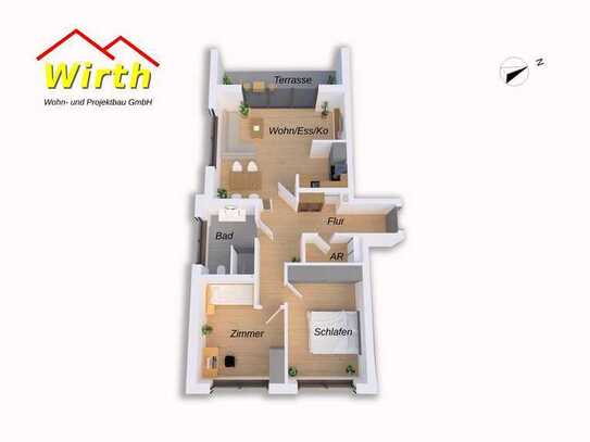 Wohnung 05	 -	87,77 m²