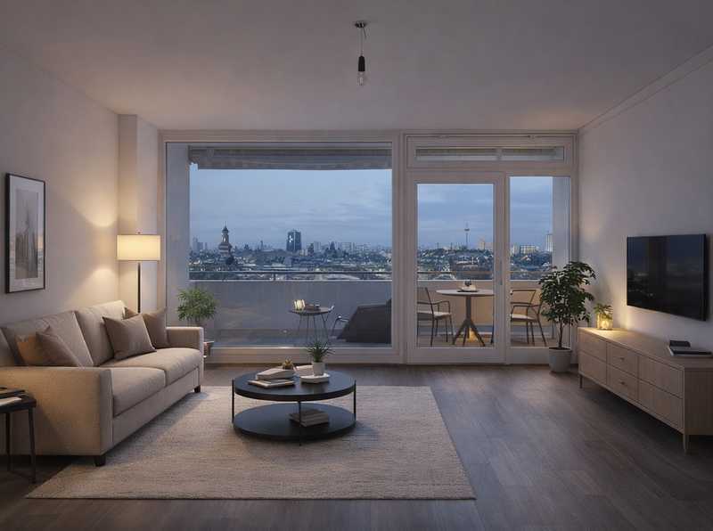 Blick über Bornheim bis zur Skyline • ein Detail, das man nicht erklären muss