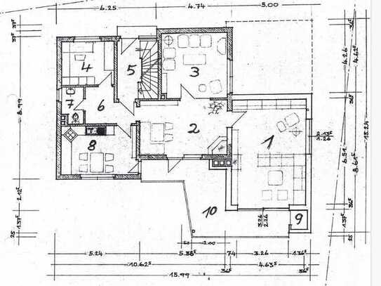 Freundliche 4-ZKB-Wohnung mit großem Balkon und Einbauküche im schönen Burghaun