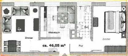 3 % Rendite 2-Zimmer-Wohnung in Altötting, vermietet, beheizt m. Fernwärme
