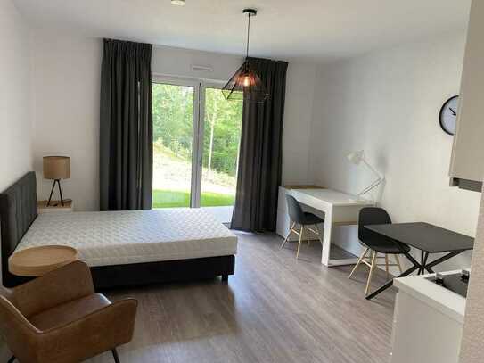 Neuwertige, möblierte 1-Zimmer-Wohnung mit Loggia und Einbauküche in Bonn-Poppelsdorf