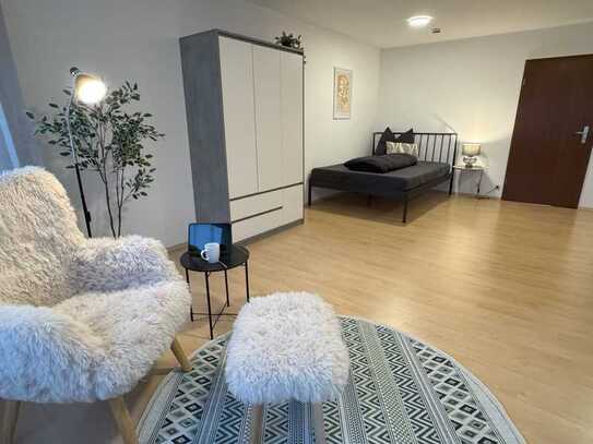 Neu möblierte 1 Zi.-Whg. mit EBK, Balkon, Stellplatz, TV, WLAN uvm. in Filderstadt