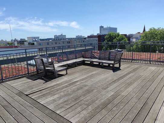 4 Z. Luxus Penthouse-Maisonette mit Skylineblick, 3 Min. Fußweg zum KaDeWe !