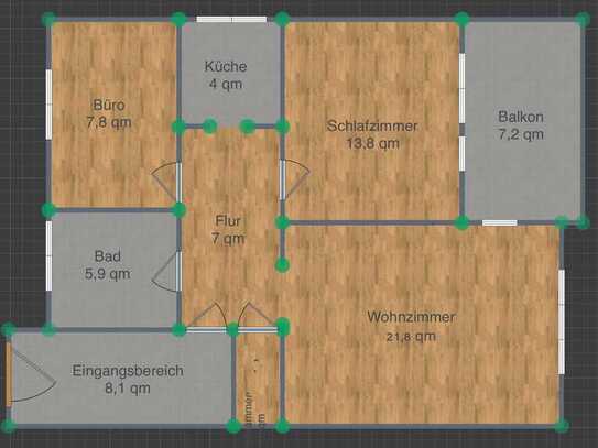 Helle 3-Zimmer Wohnung in Erlangen Büchenbach