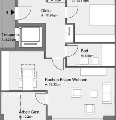 Erstbezug mit Balkon: Exklusive 3-Zimmer-Penthouse-Wohnung mit luxuriöser Innenausstattung in Rheine